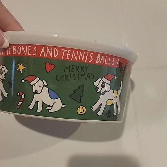 Van Beers Christmas dog bowl - Picture 2 of 6